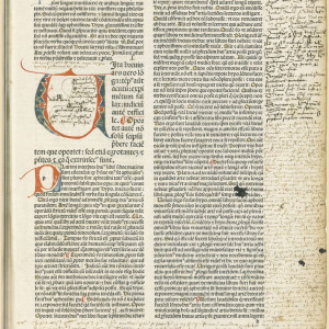12. Els 'Aforismes' d'Hipòcrates amb el comentari de Galè en una edició de l''Articella' de Francesc Argilagues, amb anotacions d'ús (Venècia, Hermann Liechtenstein, 1483)