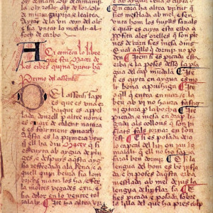 4. Odó de Meung (Ps.-Màcer), 'Llibre de les virtuts de les herbes' (València, BHUV, ms. 216, F. 27ra).